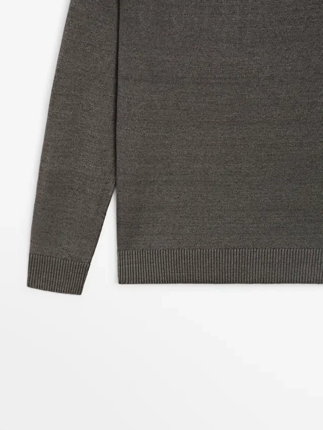 Gebreide trui van katoenmix Gebreide trui van katoenmix