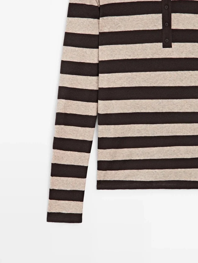 Gebreide trui van katoenmix Gebreide trui van katoenmix