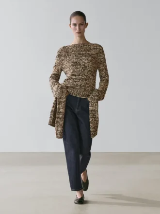 Gebreide trui van moulina-katoenmix