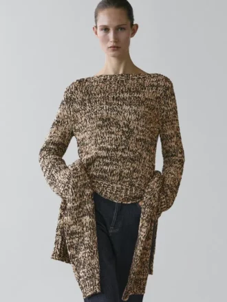 Gebreide trui van moulina-katoenmix