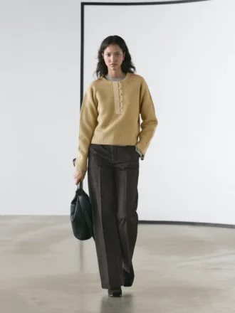 Gebreide trui van wolmix