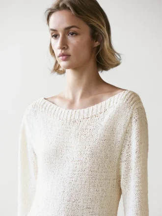 Gecombineerde asymmetrische midi-jurk