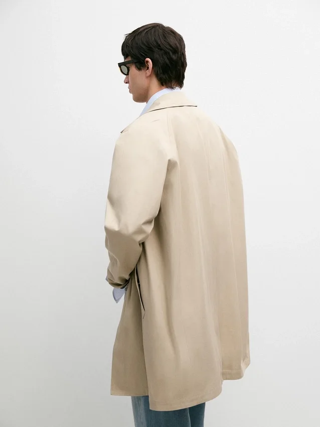 Geruite katoenjassie met details aan de binnenkant Geruite katoenjassie met details aan de binnenkant