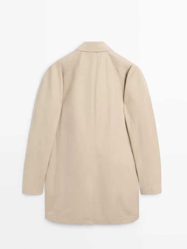 Geruite katoenjassie met details aan de binnenkant Geruite katoenjassie met details aan de binnenkant