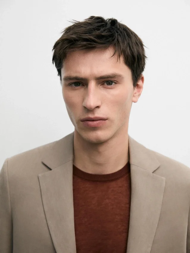 Getailleerde linnen Blazers met zakdetails Getailleerde linnen Blazers met zakdetails