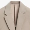 Getailleerde linnen Blazers met zakdetails Getailleerde linnen Blazers met zakdetails
