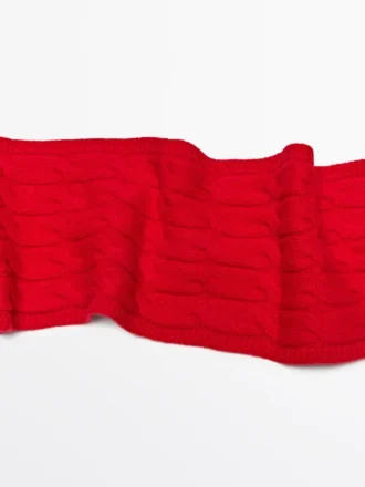 Gevlochten sjaal van wolmix