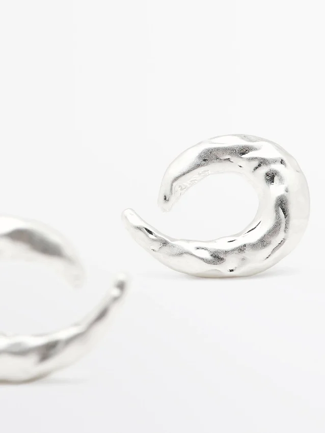 Hoopoorbellen met textuur Hoopoorbellen met textuur