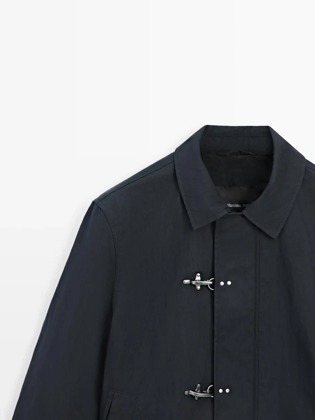 Jasje van katoenmix met sluiting Jasje van katoenmix met sluiting