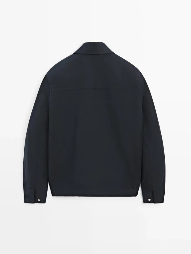 Jasje van katoenmix met sluiting Jasje van katoenmix met sluiting