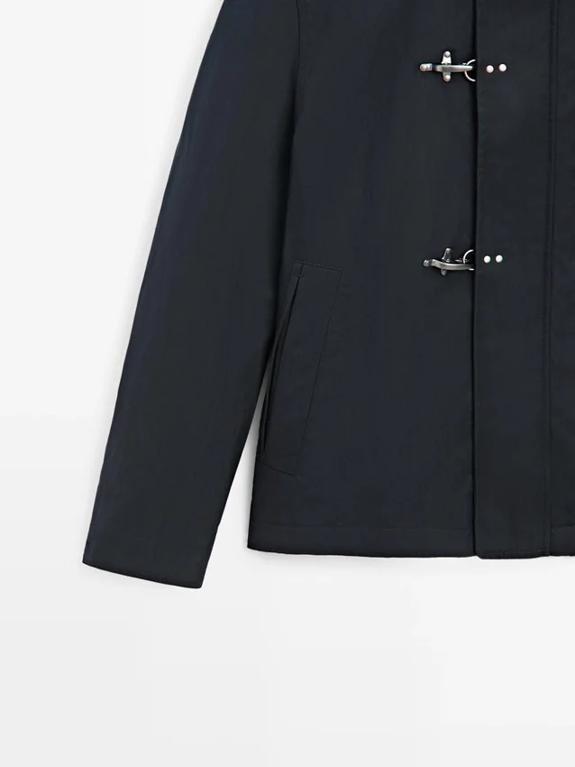 Jasje van katoenmix met sluiting Jasje van katoenmix met sluiting