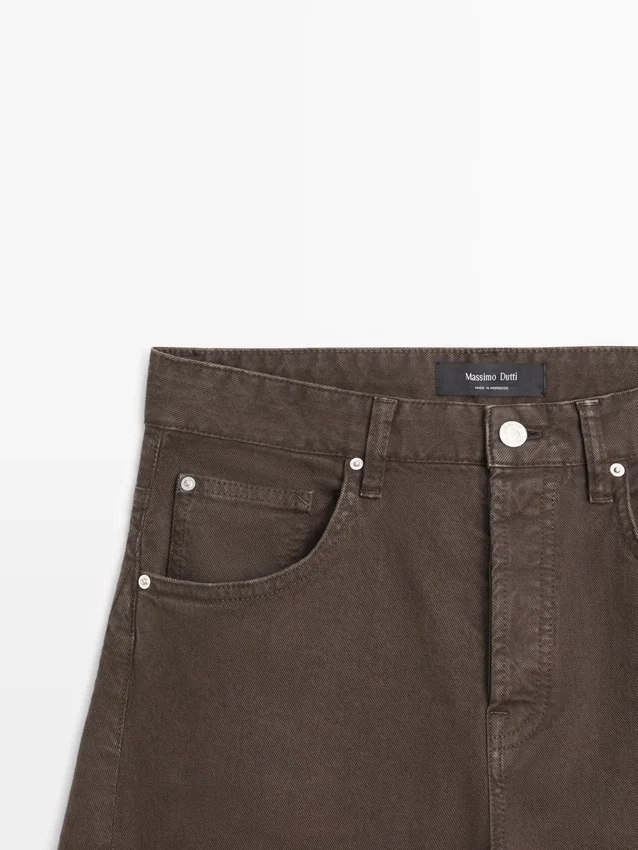 Jeans met hoge taille en ballonpasvorm Jeans met hoge taille en ballonpasvorm