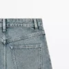 Jeans met hoge taille en barrel-pasvorm Jeans met hoge taille en barrel-pasvorm