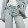 Jeans met hoge taille en barrel-pasvorm