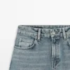 Jeans met hoge taille en barrel-pasvorm Jeans met hoge taille en barrel-pasvorm