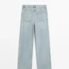Jeans met hoge taille en barrel-pasvorm
