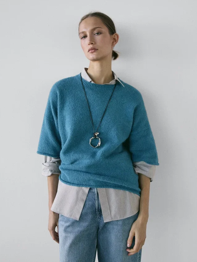 Jeans met lage taille en rechte pijpen Jeans met lage taille en rechte pijpen