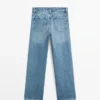 Jeans met lage taille en rechte pijpen Jeans met lage taille en rechte pijpen