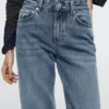 Jeans met rechte pijpen en middelhoge taille