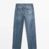 Jeans met rechte pijpen en middelhoge taille