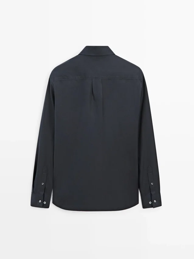 Katoen overhemd met zakken Katoen overhemd met zakken