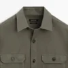 Katoenen overshirt met zakken Katoenen overshirt met zakken