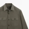Katoenen overshirt met zakken Katoenen overshirt met zakken
