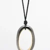 Ketting met ovale hanger Ketting met ovale hanger