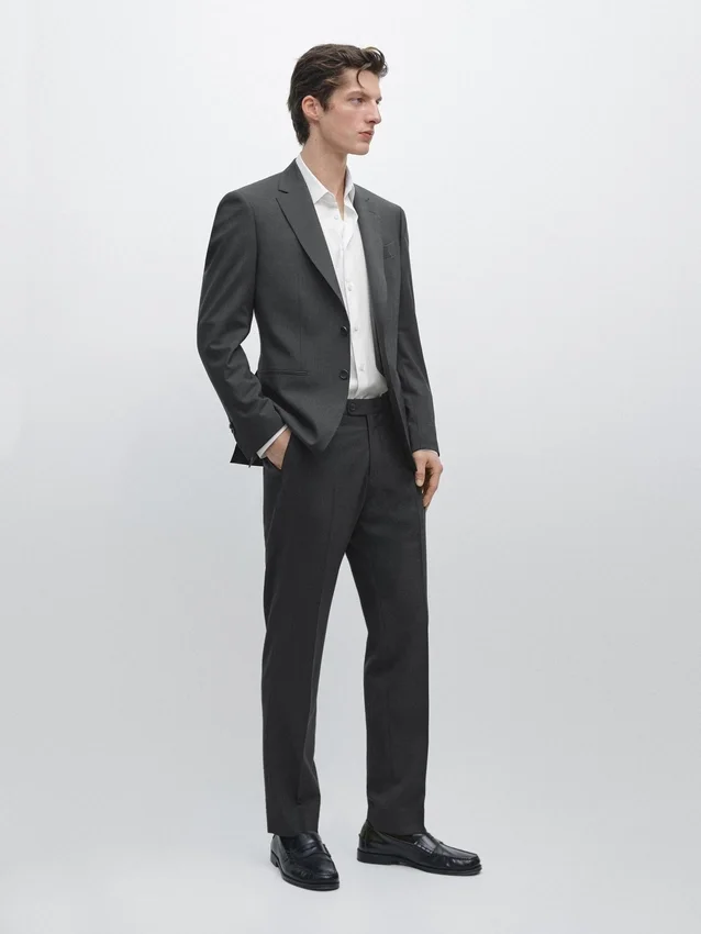 Koele wollen kostuum-blazer Koele wollen kostuum-blazer