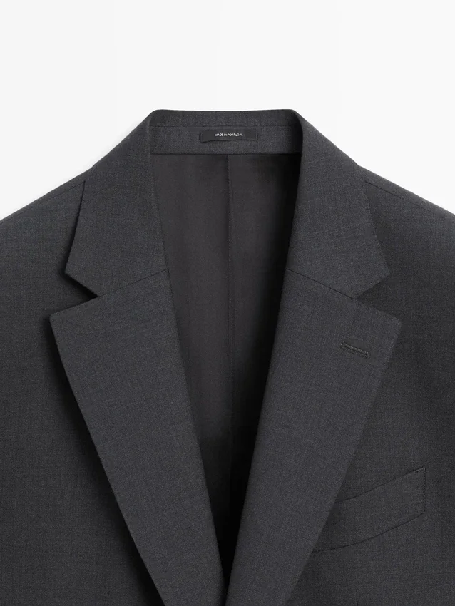 Koele wollen kostuum-blazer Koele wollen kostuum-blazer