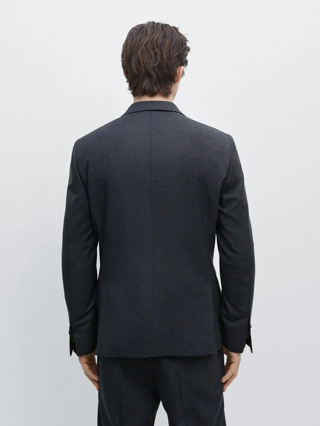 Koele wollen kostuum-blazer Koele wollen kostuum-blazer