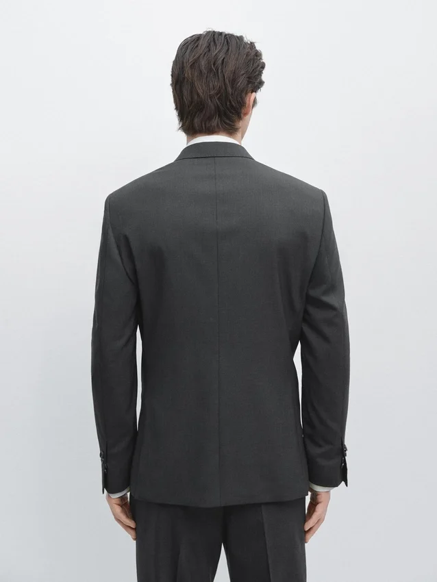 Koele wollen kostuum-blazer Koele wollen kostuum-blazer