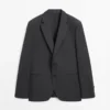 Koele wollen kostuum-blazer Koele wollen kostuum-blazer