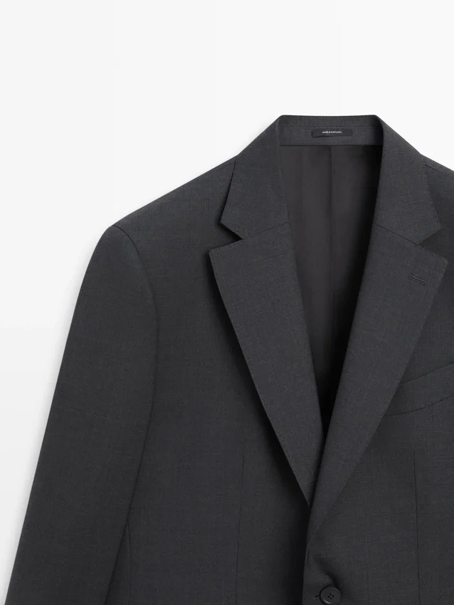 Koele wollen kostuum-blazer Koele wollen kostuum-blazer