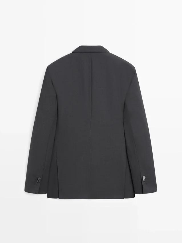 Koele wollen kostuum-blazer Koele wollen kostuum-blazer