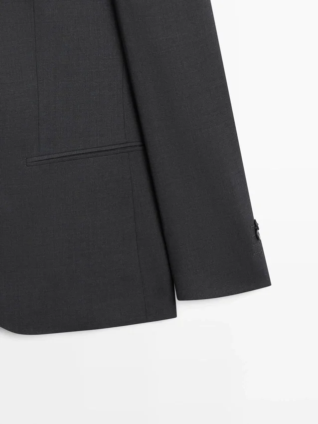 Koele wollen kostuum-blazer Koele wollen kostuum-blazer