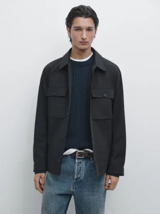 Kort jasje met zakdetails