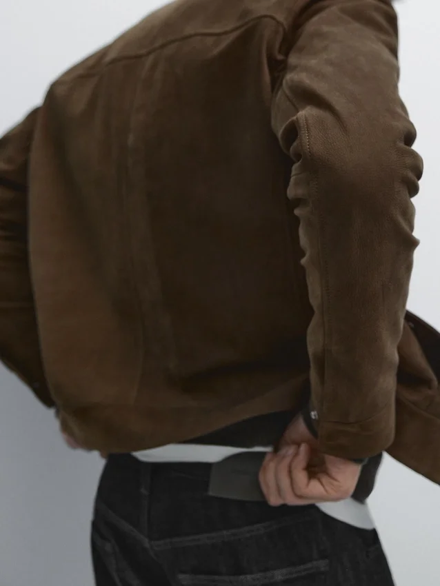 Kort suède leren jasje Kort suède leren jasje