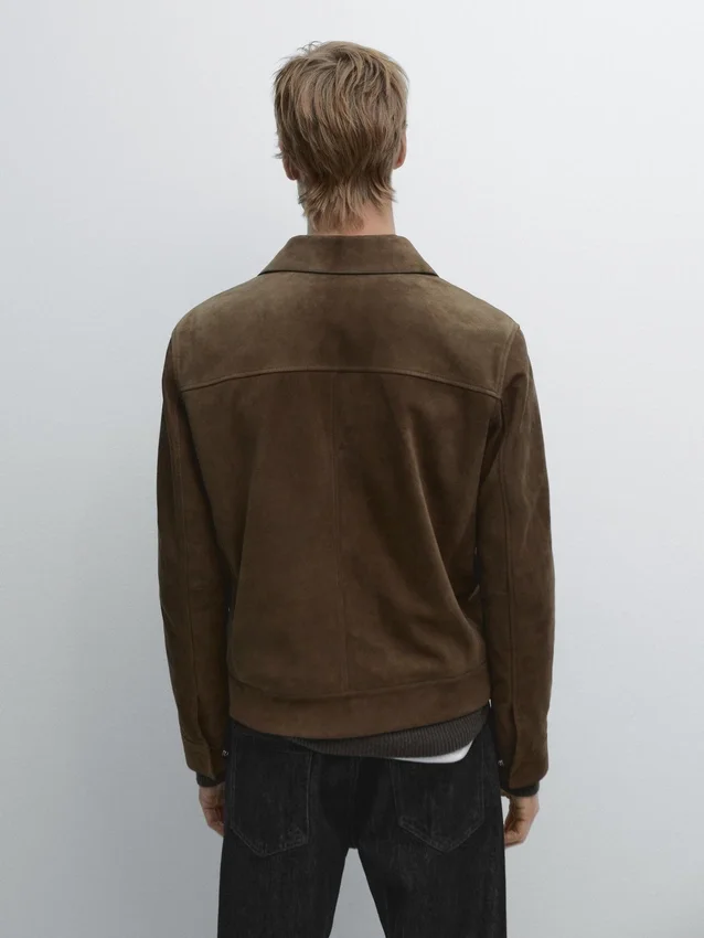 Kort suède leren jasje Kort suède leren jasje