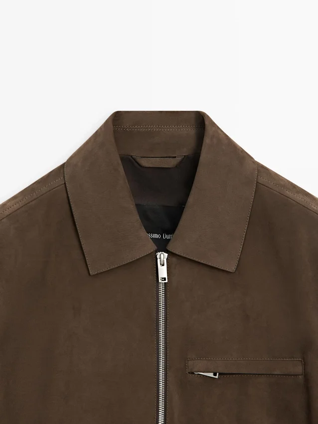 Kort suède leren jasje Kort suède leren jasje