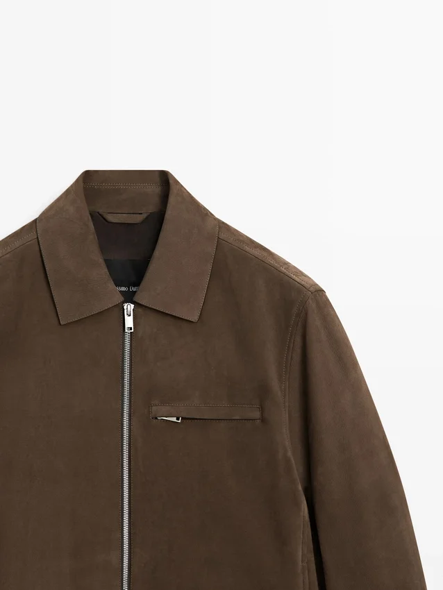 Kort suède leren jasje Kort suède leren jasje