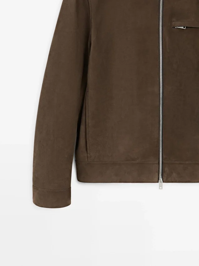 Kort suède leren jasje Kort suède leren jasje