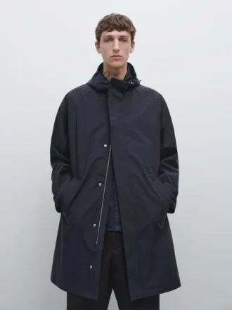 Lange parka met capuchon