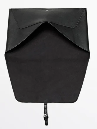 Laptoptas van rundleer met nappa-afwerking