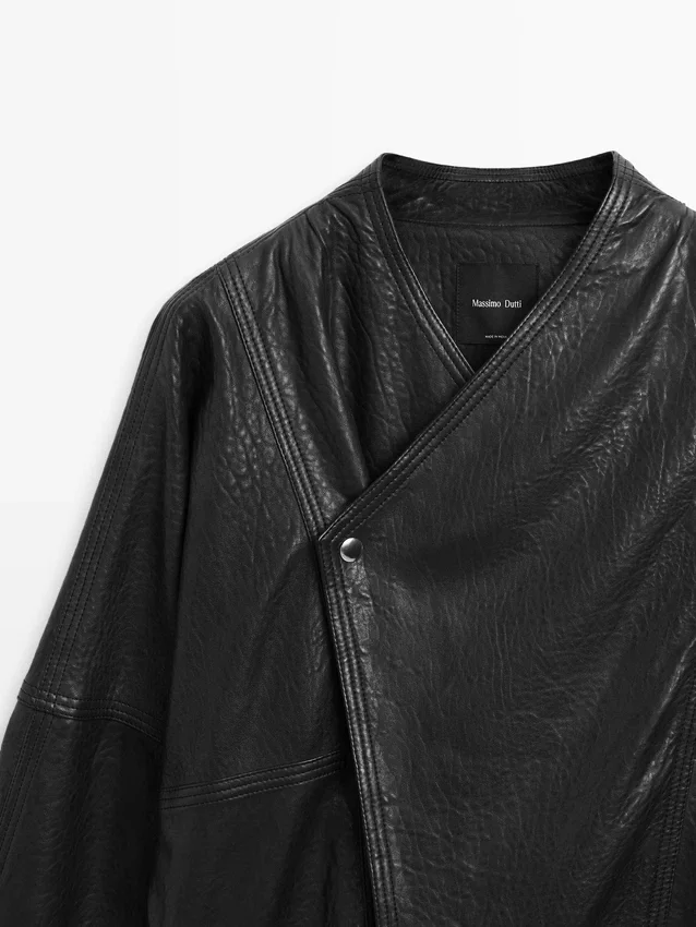 Leren bomberjack Leren bomberjack