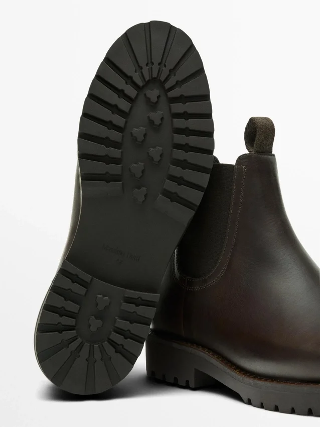 Leren Chelsea-laarzen Leren Chelsea-laarzen