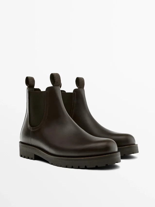 Leren Chelsea-laarzen Leren Chelsea-laarzen