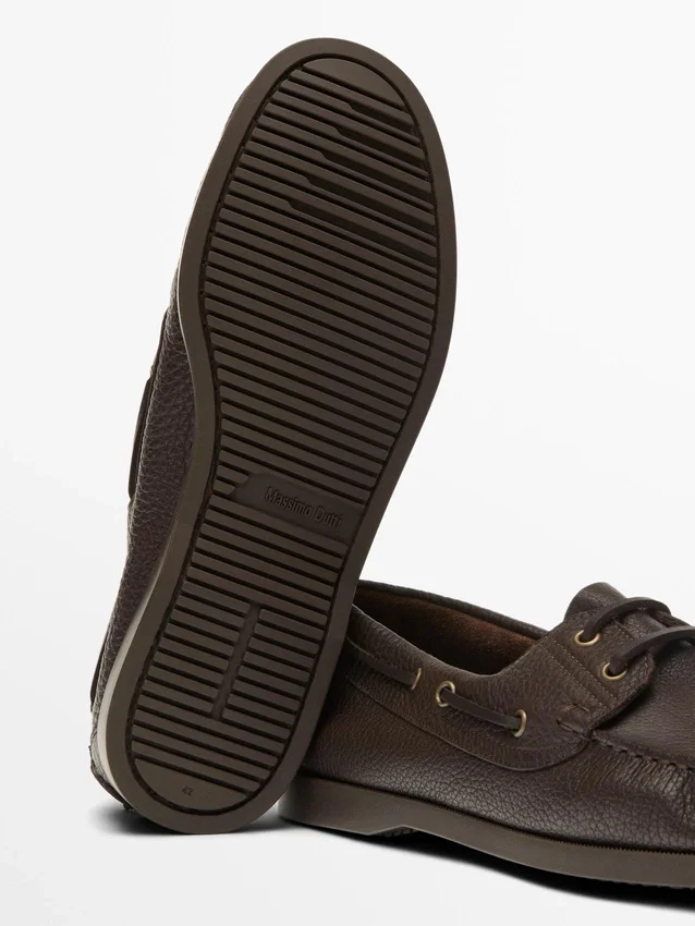 Leren dek schoenen Leren dek schoenen