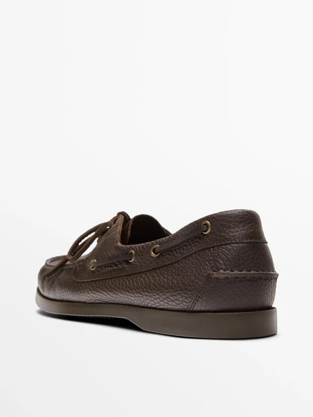 Leren dek schoenen Leren dek schoenen