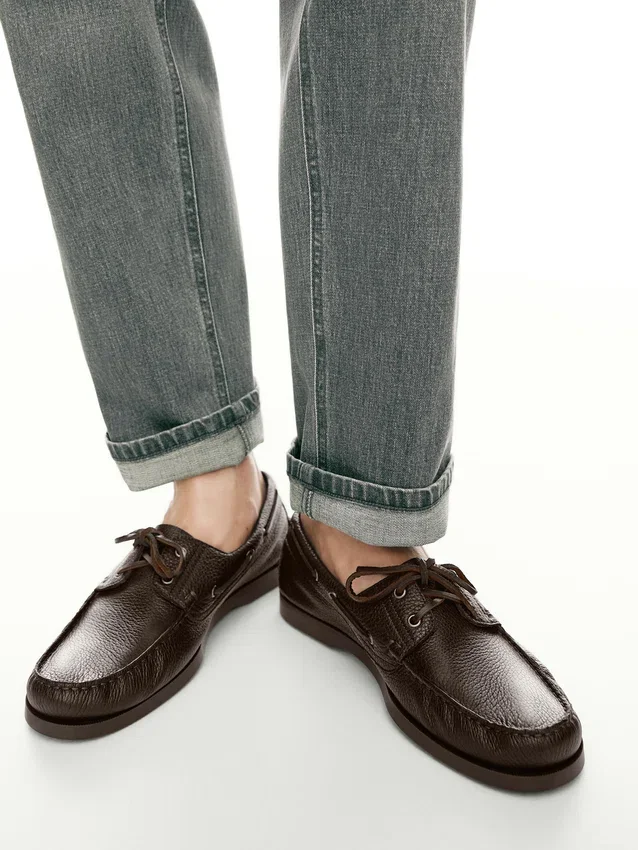 Leren dek schoenen Leren dek schoenen